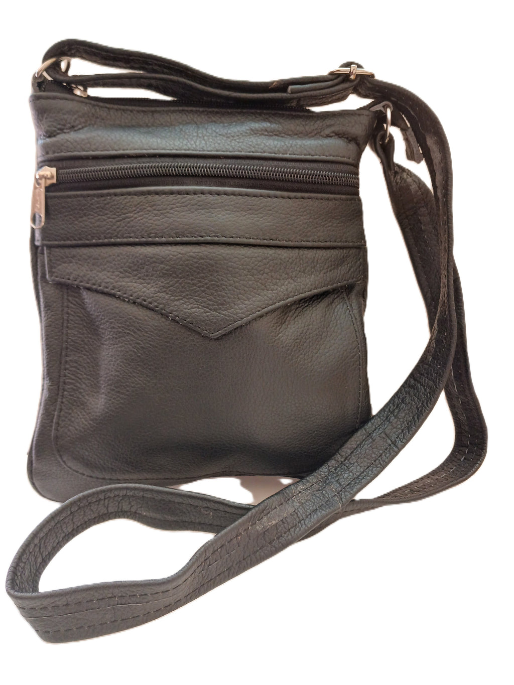 Handbag - Small V-Sling Leather Bag