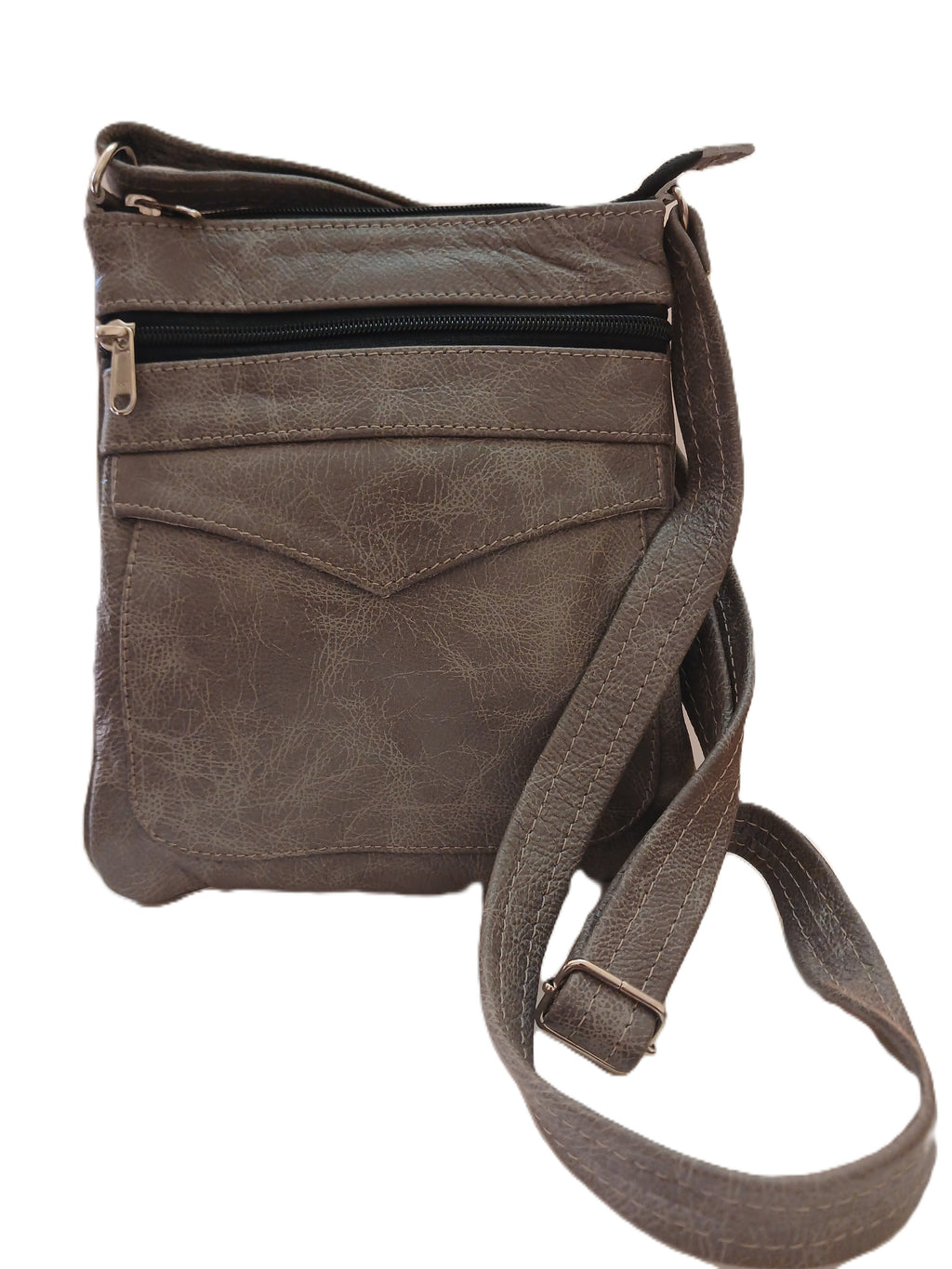 Handbag - Small V-Sling Leather Bag