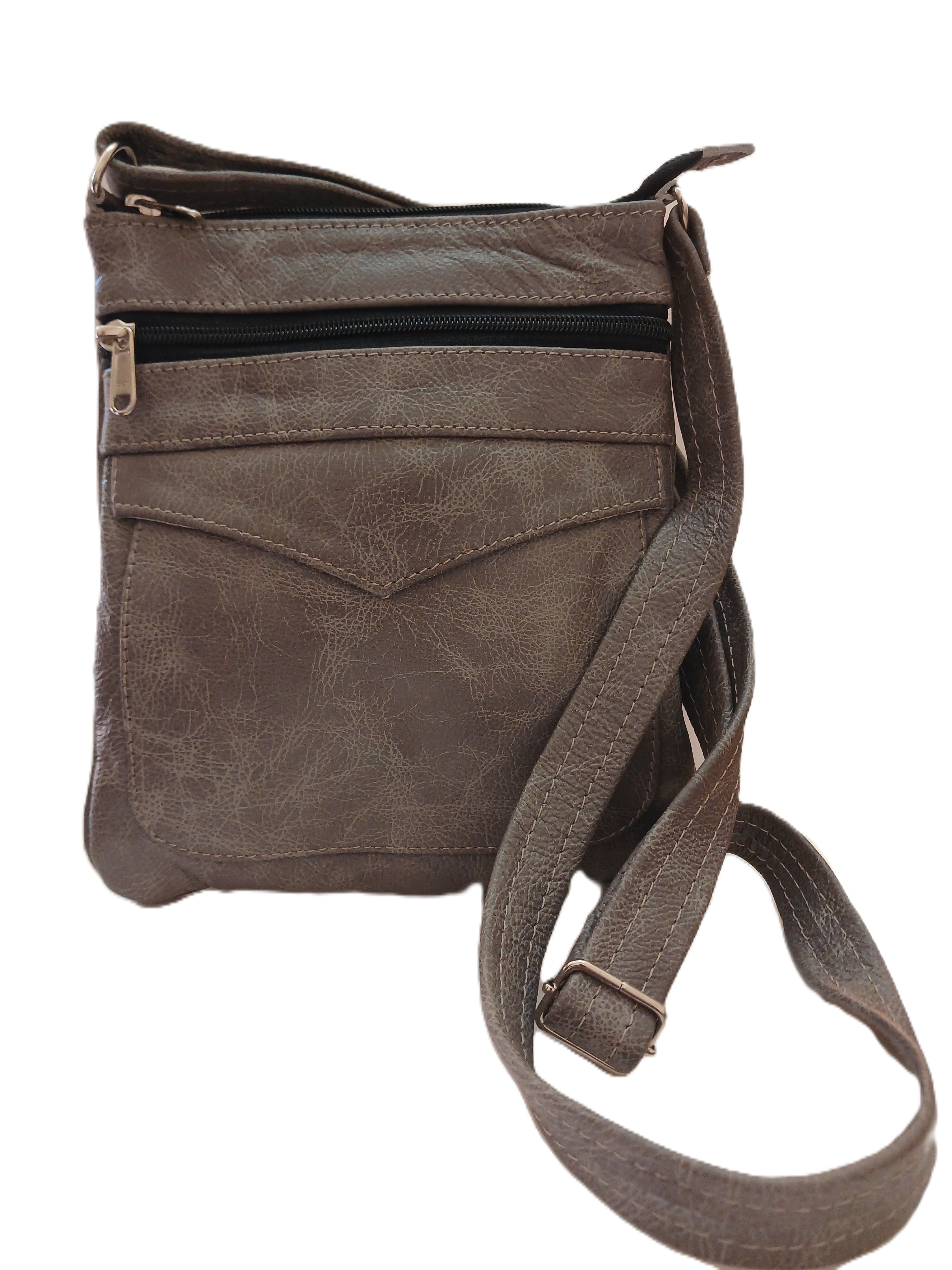 Handbag - Small V-Sling Leather Bag