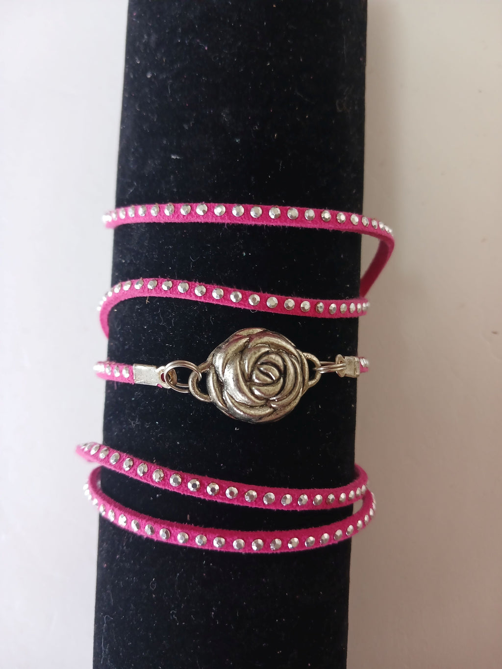 Bracelet - Multipurpose Beaded - Rose Charm