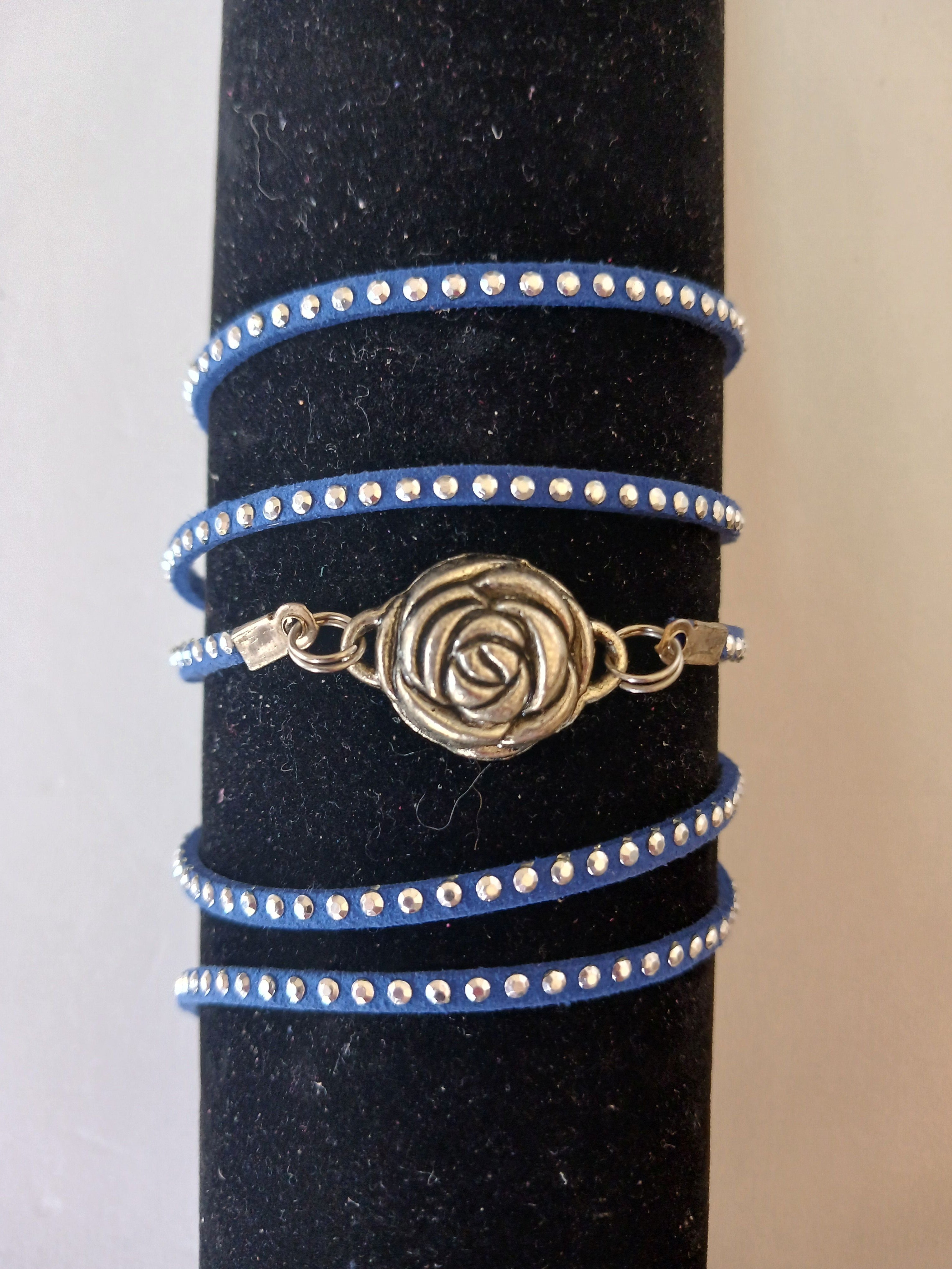 Bracelet - Multipurpose Beaded - Rose Charm