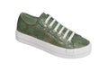 Sneakers - Canvas - Green and Gold