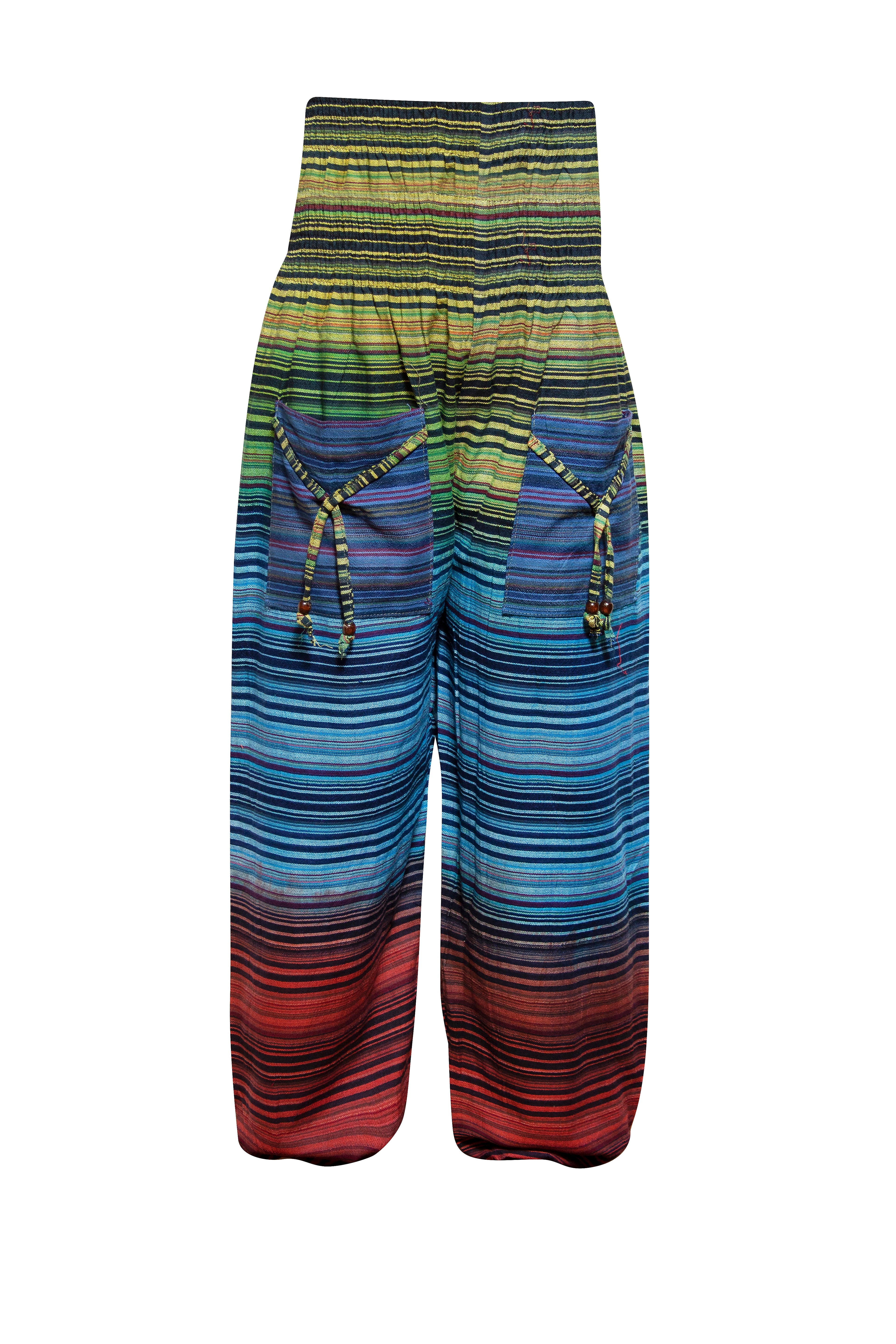 Pants Ladies - Bohemian - Green & Blue