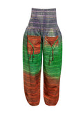 Pants Ladies - Bohemian - Green & Orange