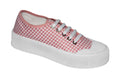 Sneakers - Canvas - Checkered Pink