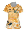 Ladies T-Shirt - Golden Tie Dye - Paris