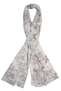 Scarf - Stylish Wrap - Cream Floral Design