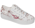 Sneakers - Lace up - Pink Floral