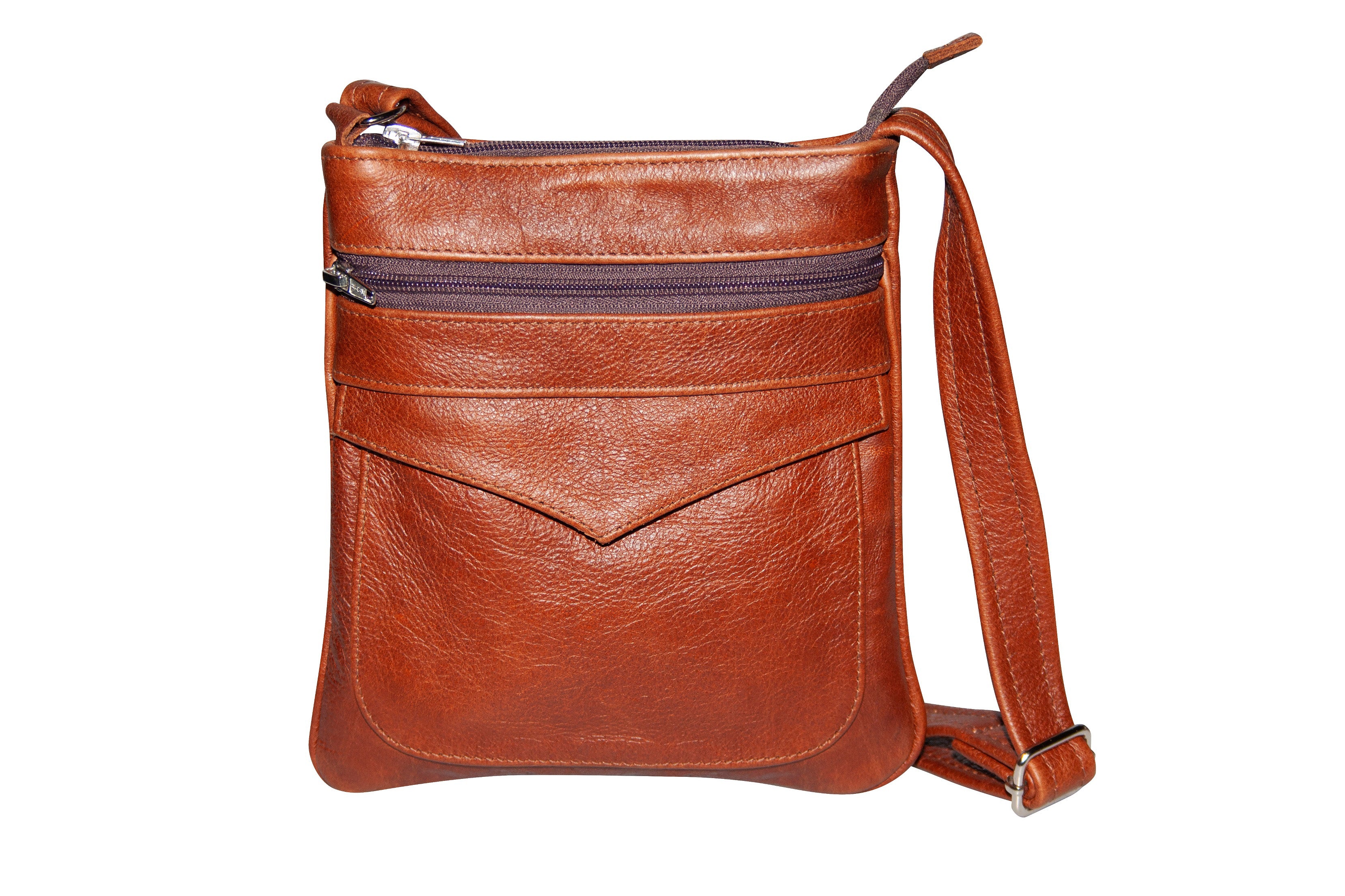 Handbag - Small V-Sling Leather Bag